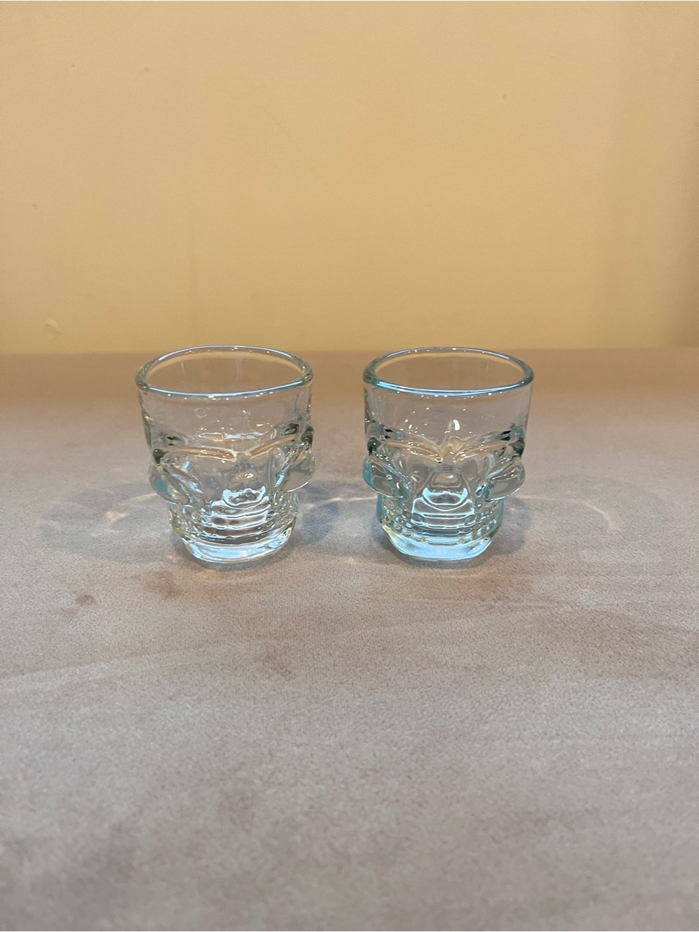 Clear Skull Shot Glasses - Set of 2